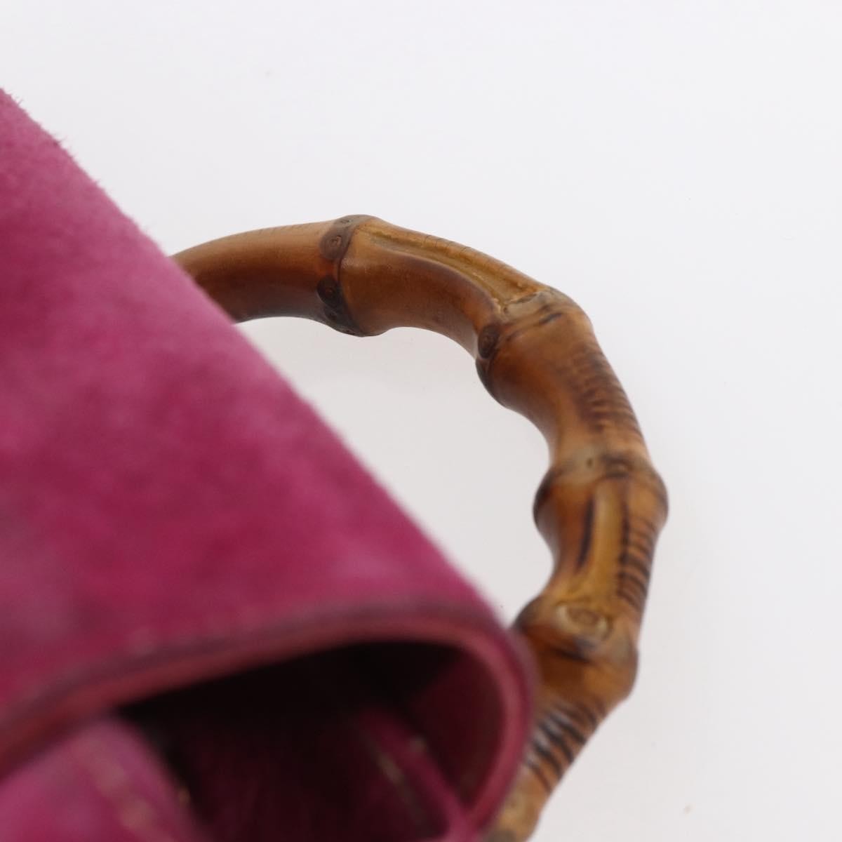 Gucci Vintage Bamboo Backpack Suede