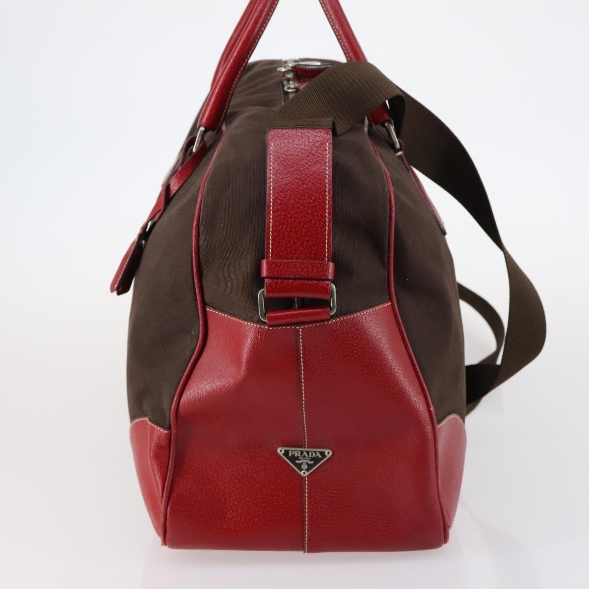 Prada Bowler Bag Canvas with Leather