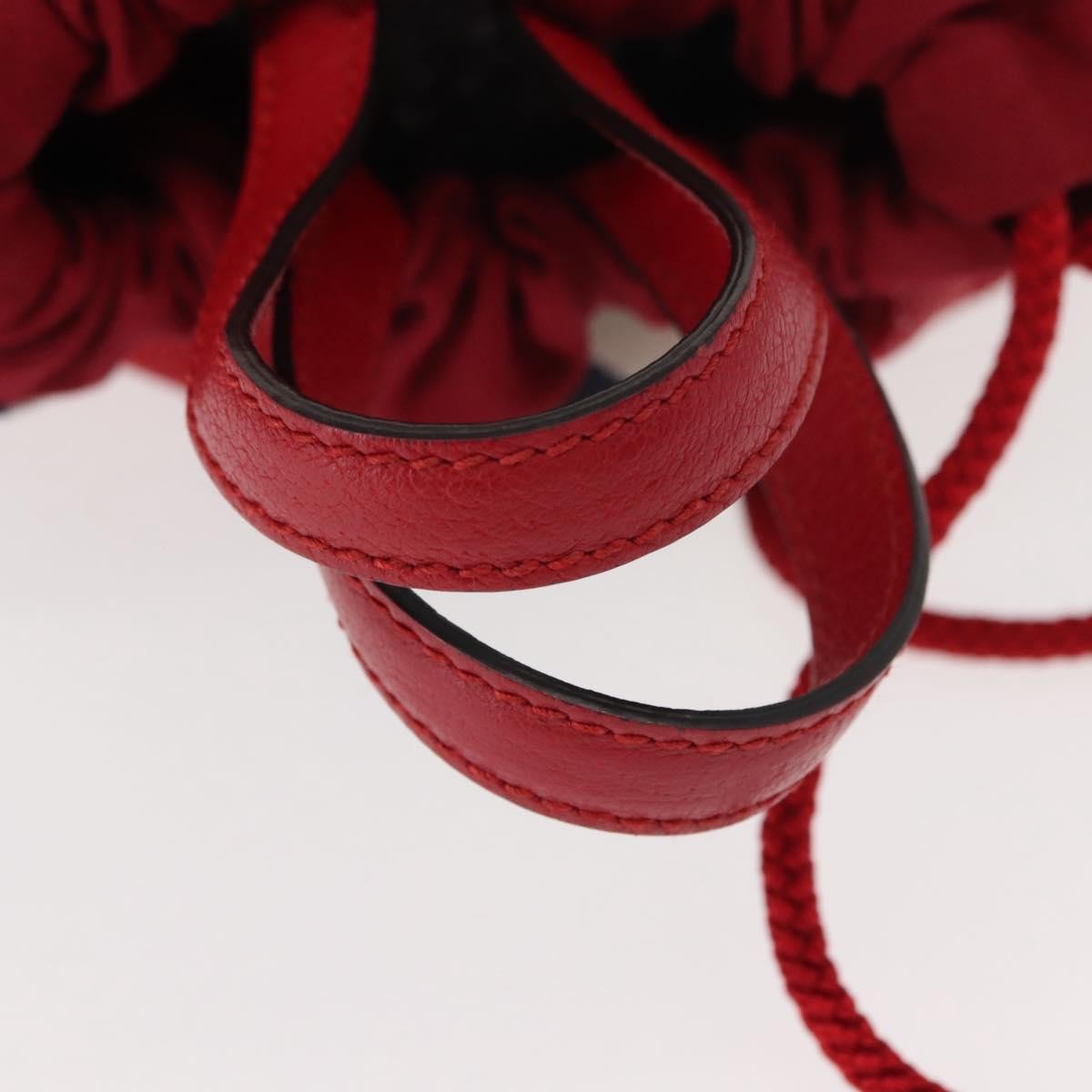 Gucci Logo Drawstring Backpack Striped Canvas