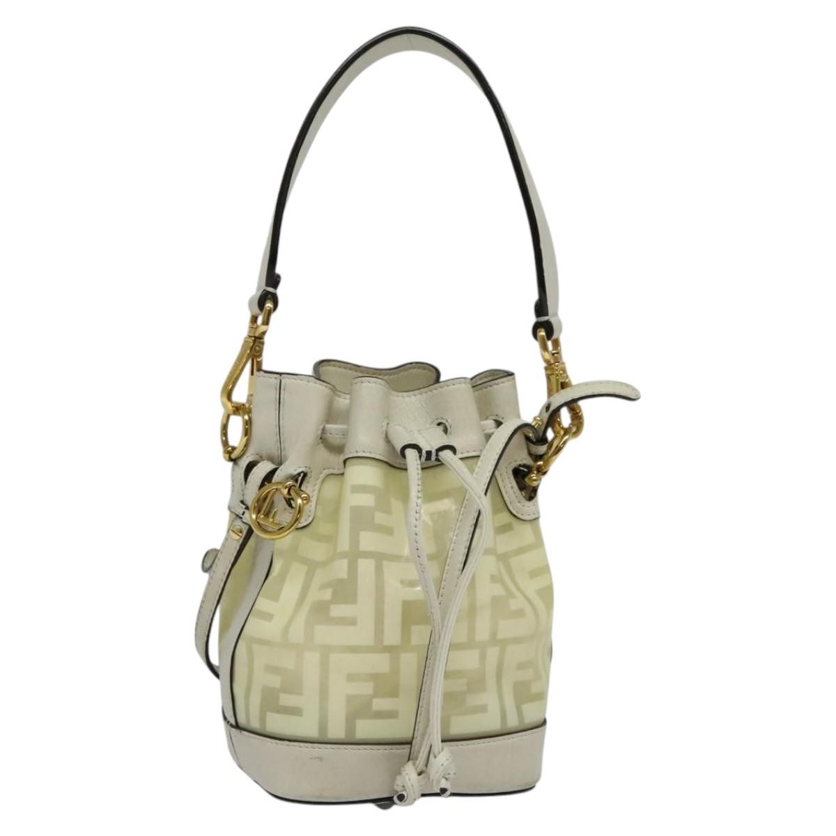 Fendi FF Logo Mon Tresor Bucket Bag Canvas