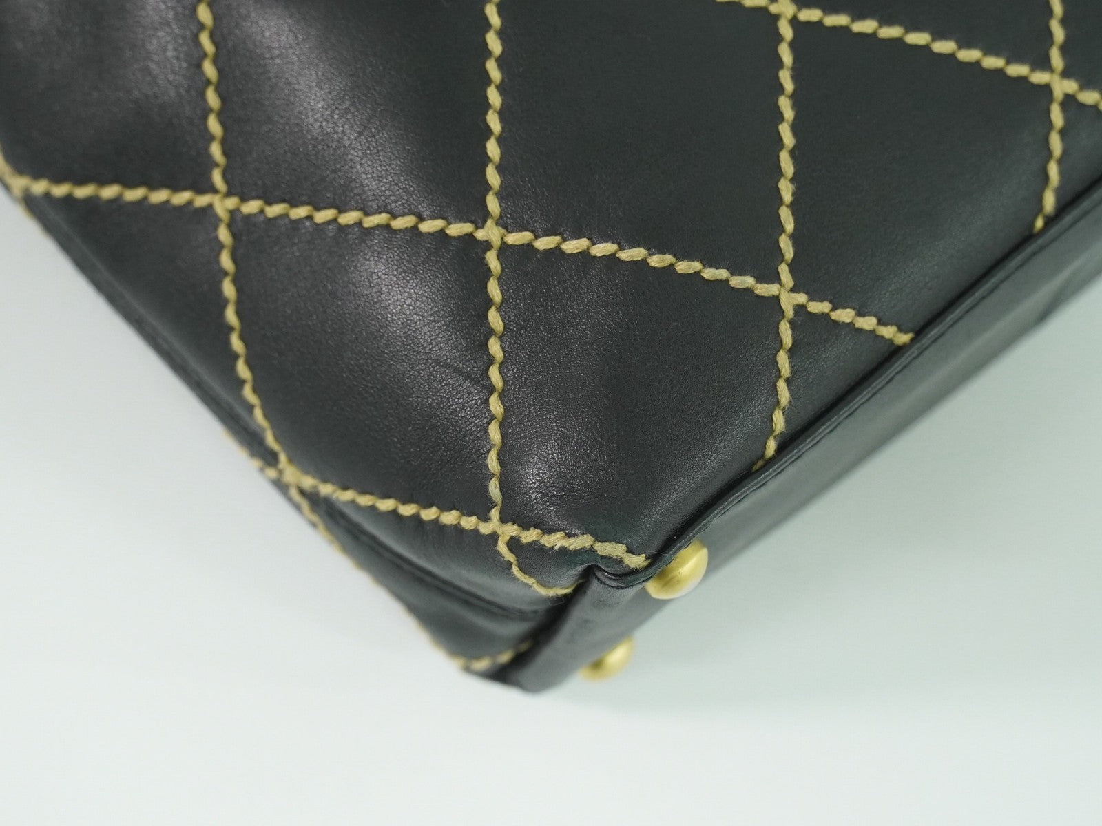 Chanel Surpique Tote Quilted Leather