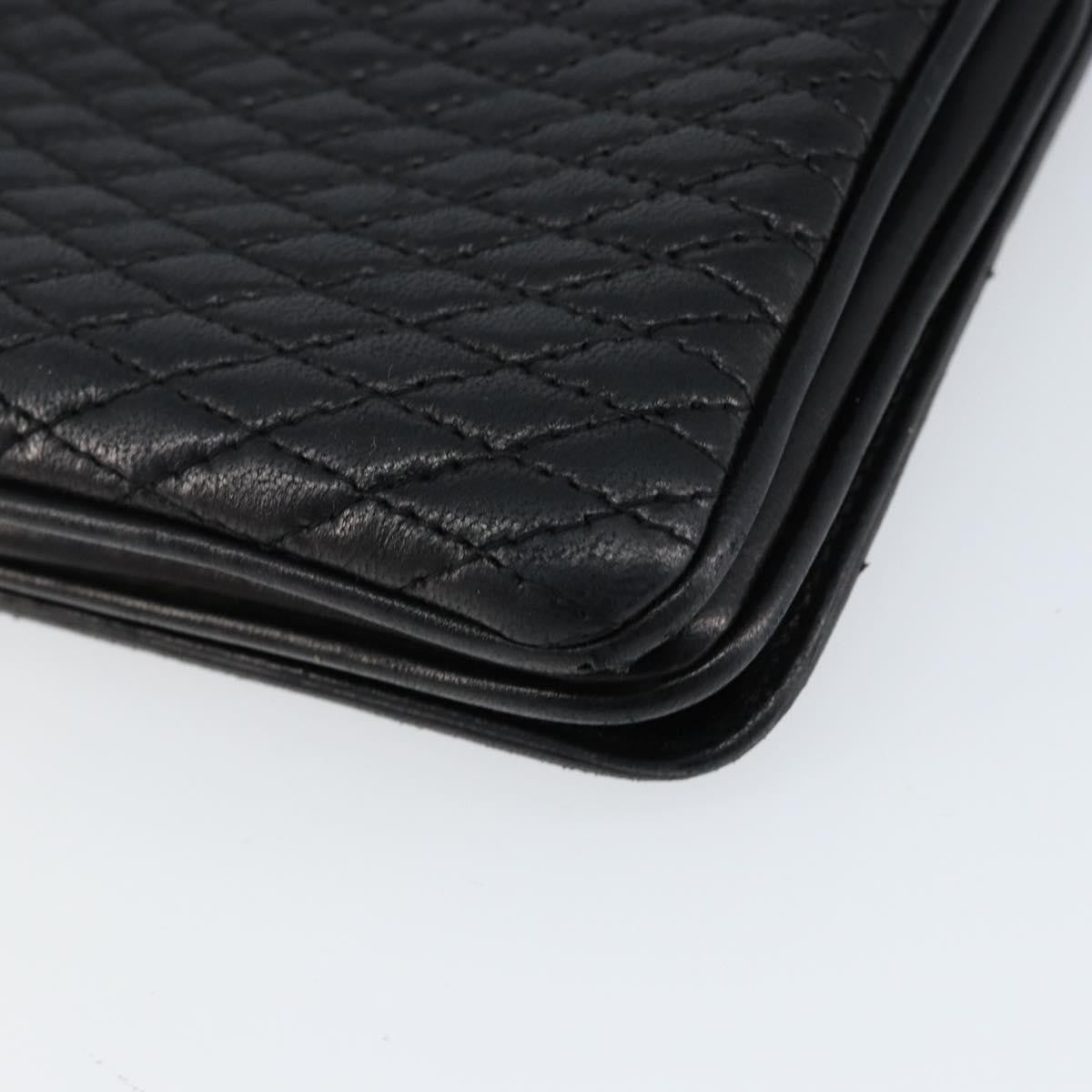 Bally Vintage Chain Shoulder Bag Quilted Leather