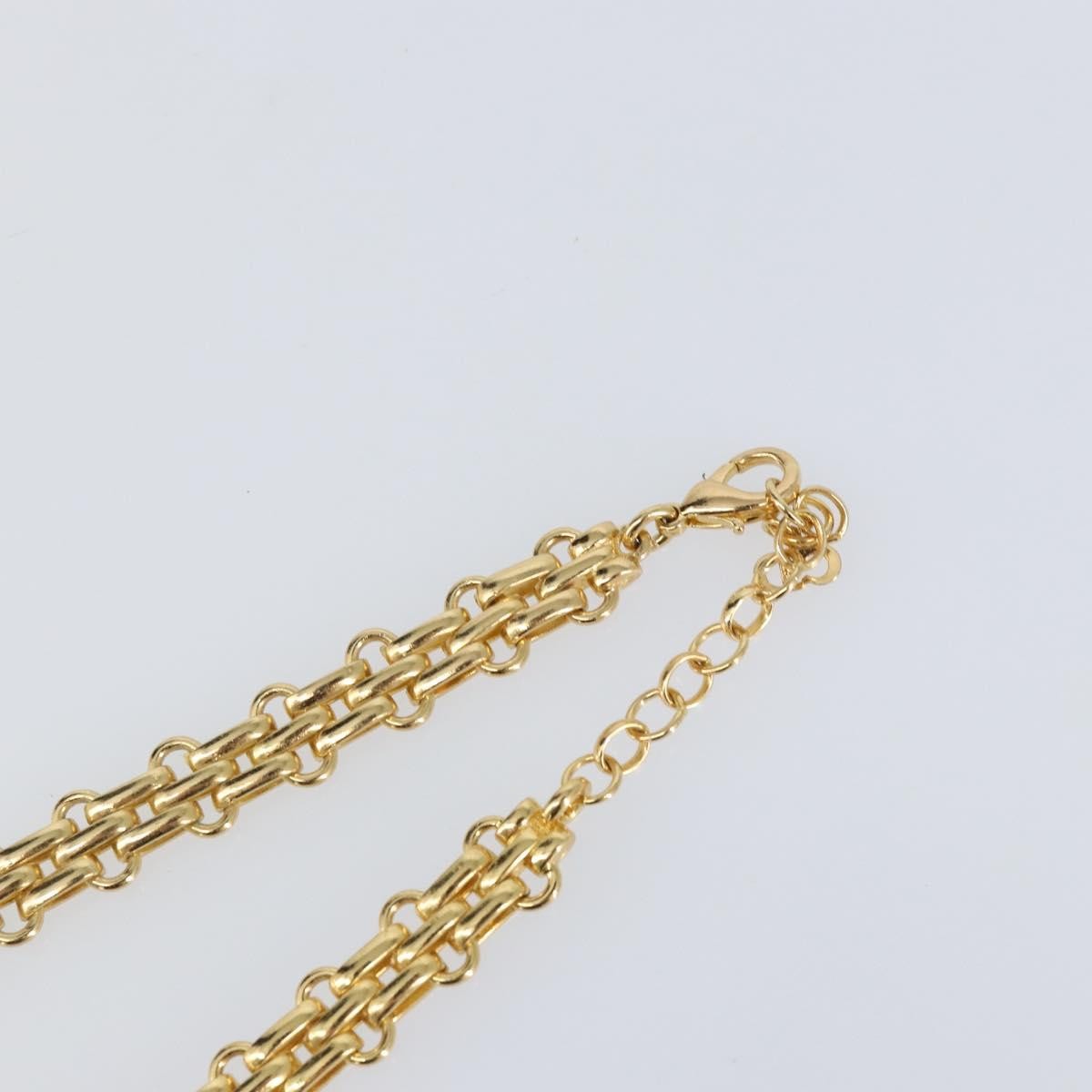 Christian Dior Vintage CD Clasp Chain Necklace Metal