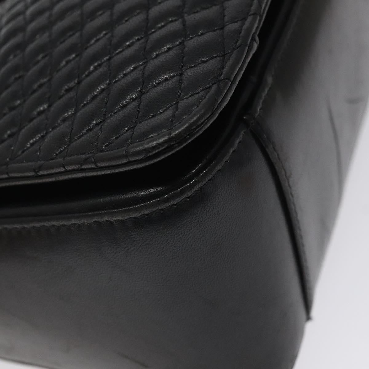 Bally Vintage Flap Handbag Quilted Leather