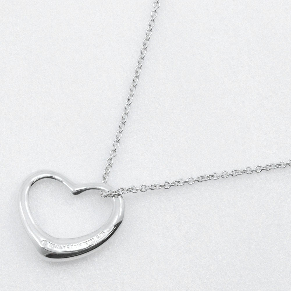 Tiffany & Co. Elsa Peretti Open Heart Pendant Necklace Sterling Silver