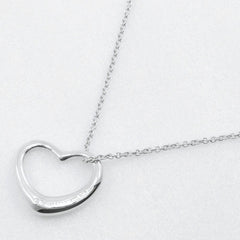 Tiffany & Co. Elsa Peretti Open Heart Pendant Necklace Sterling Silver