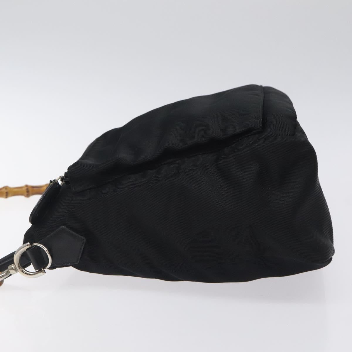 Gucci Vintage Bamboo Shoulder Bag Nylon