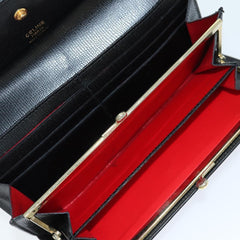 Celine Circle Logo Compact Wallet Leather