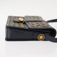 Celine C Sulky Shoulder bag Canvas and Leather