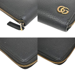 Gucci GG Marmont Zip Around Wallet Leather