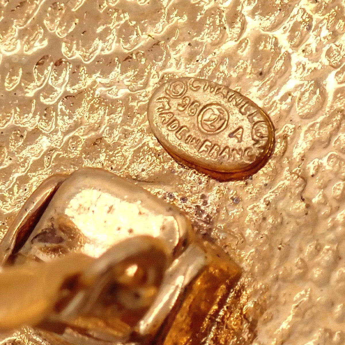 Chanel Vintage Round CC Clip-On Earrings Metal