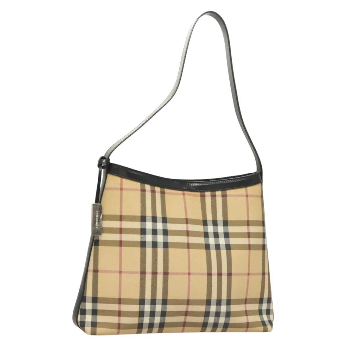 Burberry Shoulder Bag Nova Check Canvas