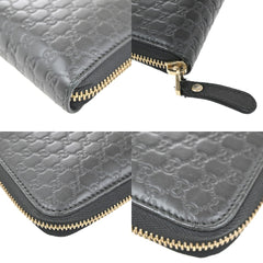 Gucci Signature Zip Around Wallet Guccissima Leather