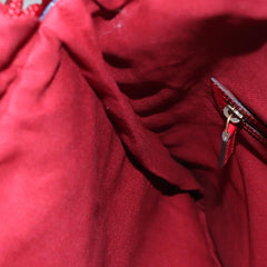 Gucci Logo Drawstring Backpack Striped Canvas