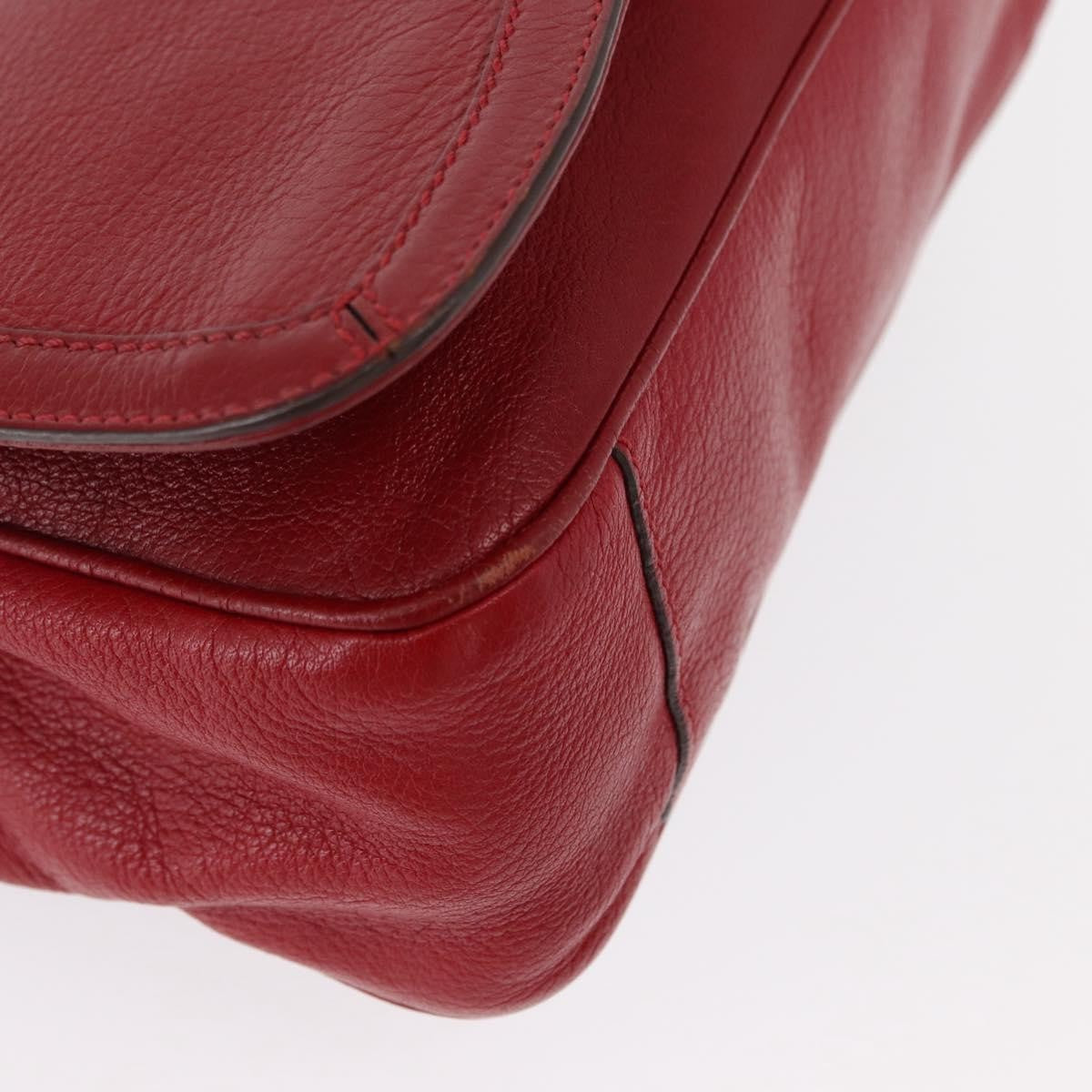 Salvatore Ferragamo Gancini Shoulder Bag Leather