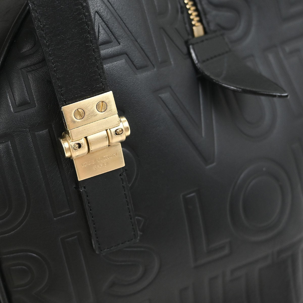 Louis Vuitton Paris Speedy Cube Bag Embossed Leather