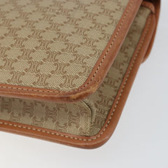 Celine Vintage Macadam Shoulder Bag Canvas