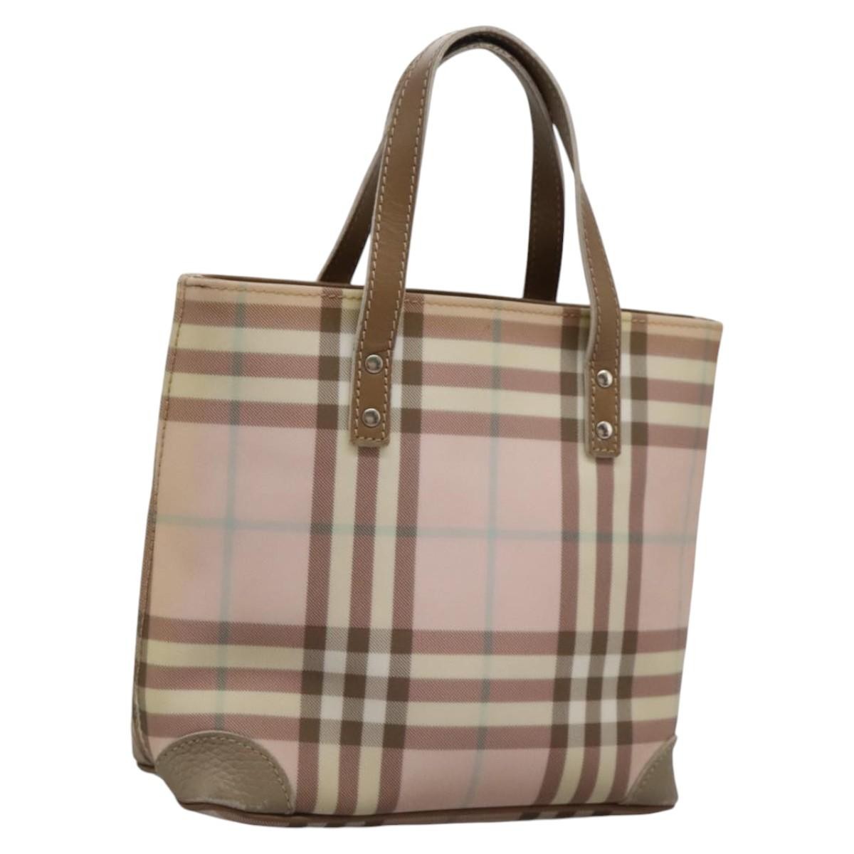Burberry Nova Check Tote Canvas and Leather