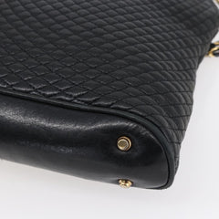 Bally Vintage Chain Shoulder Bag Quilted Leather