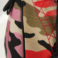 Christian Dior Polochon Satchel Limited Edition Anselm Reyle Camouflage Canvas