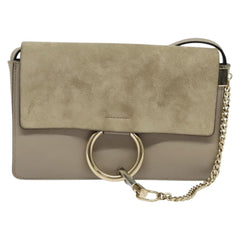 Chloe Faye Shoulder Bag Leather and Suede