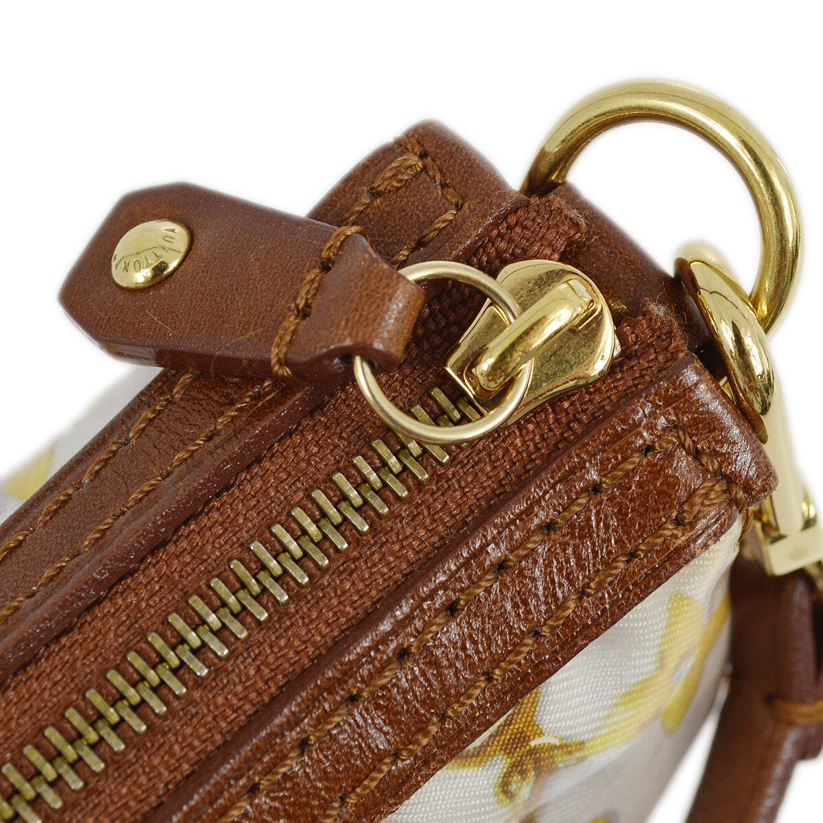 Louis Vuitton Charms Pochette PVC Over Printed Silk