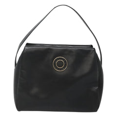 Celine Circle Logo Handbag Leather