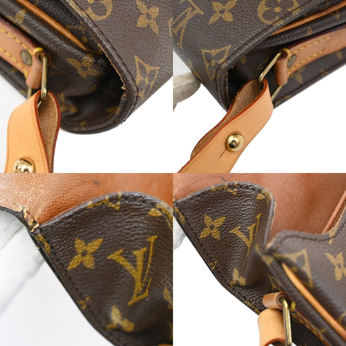 Louis Vuitton Cartouchiere Handbag Monogram Canvas