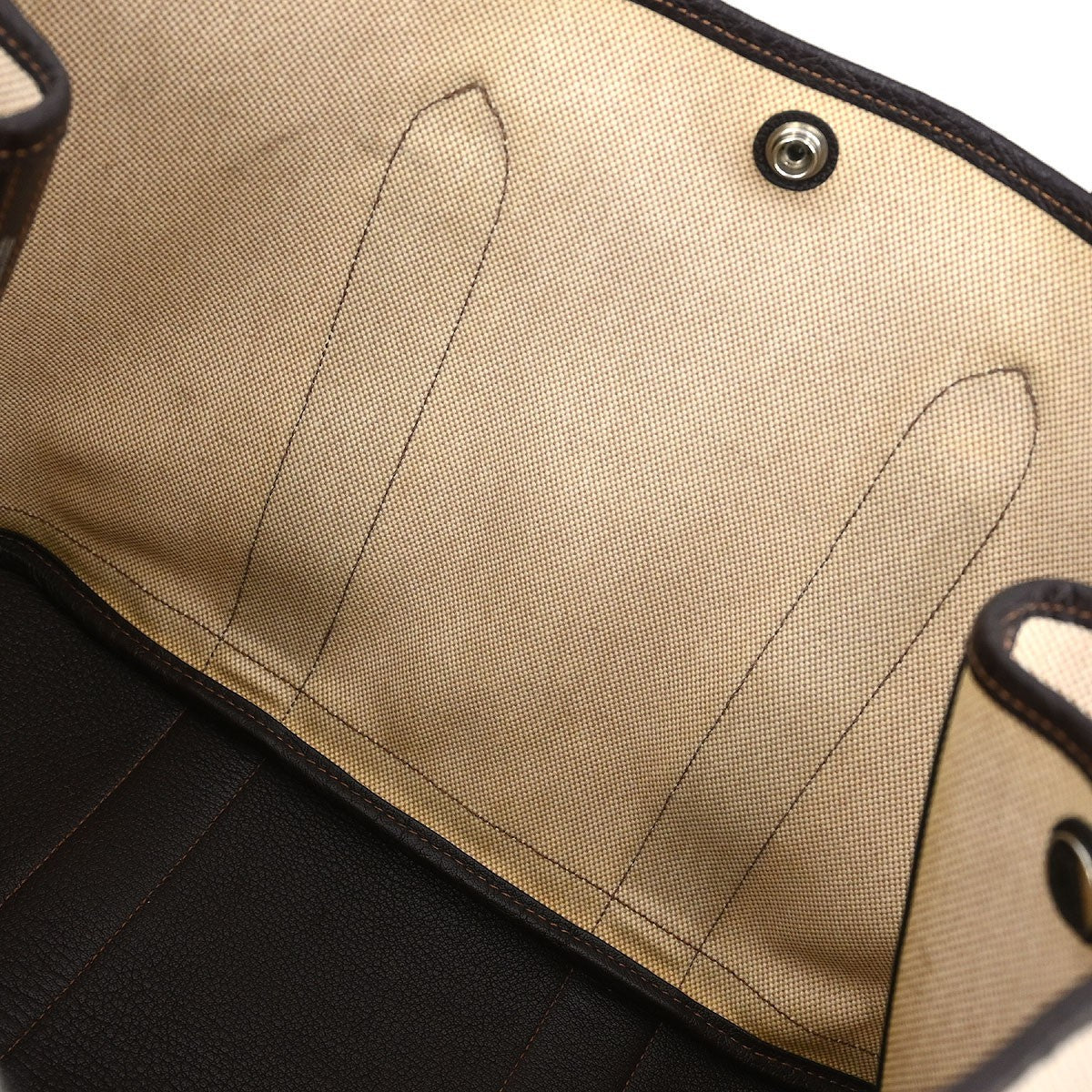 Hermes Garden Party Tote Canvas and Leather