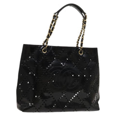 Chanel CC Chain Tote Perforated Patent