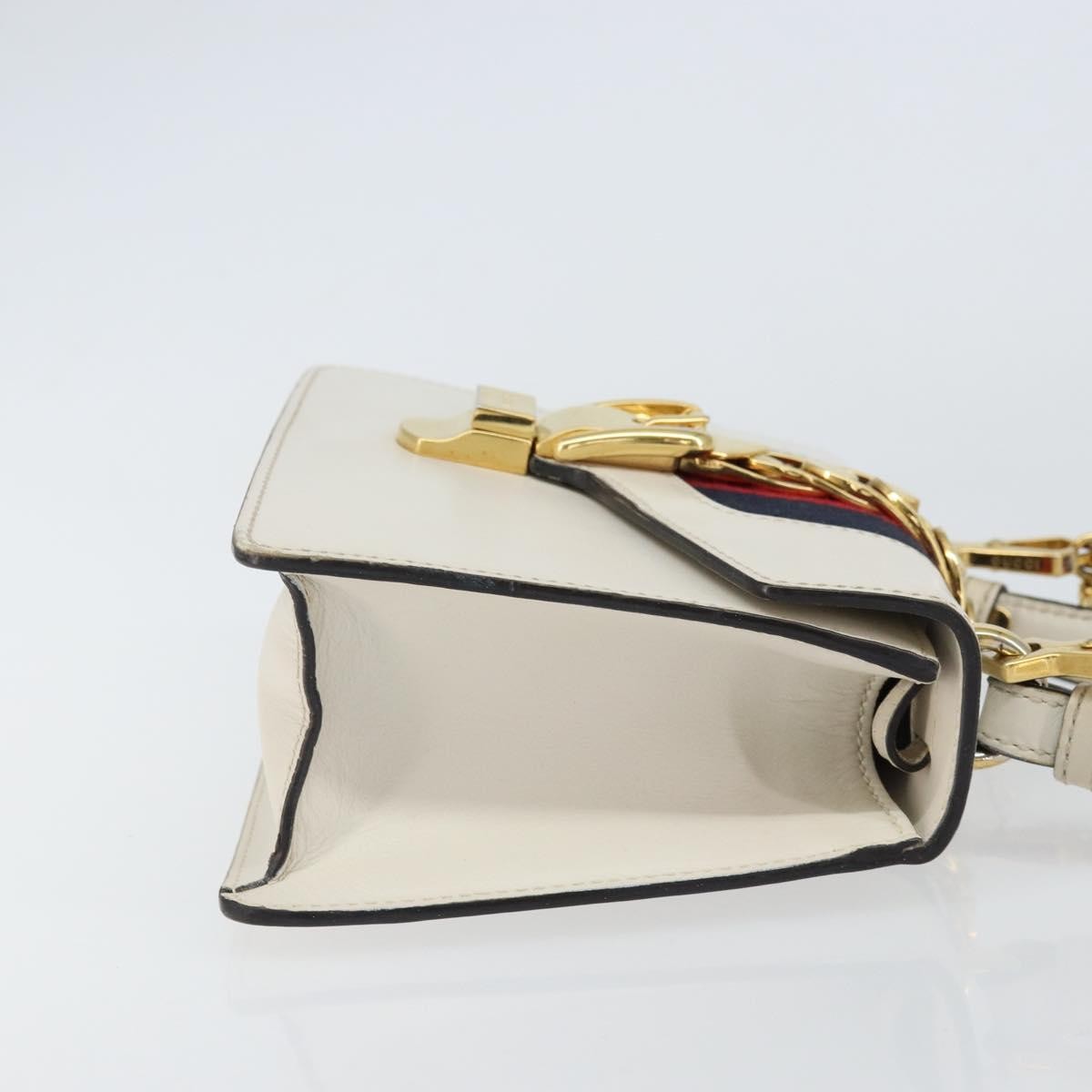 Gucci Sylvie Top Handle Bag Leather
