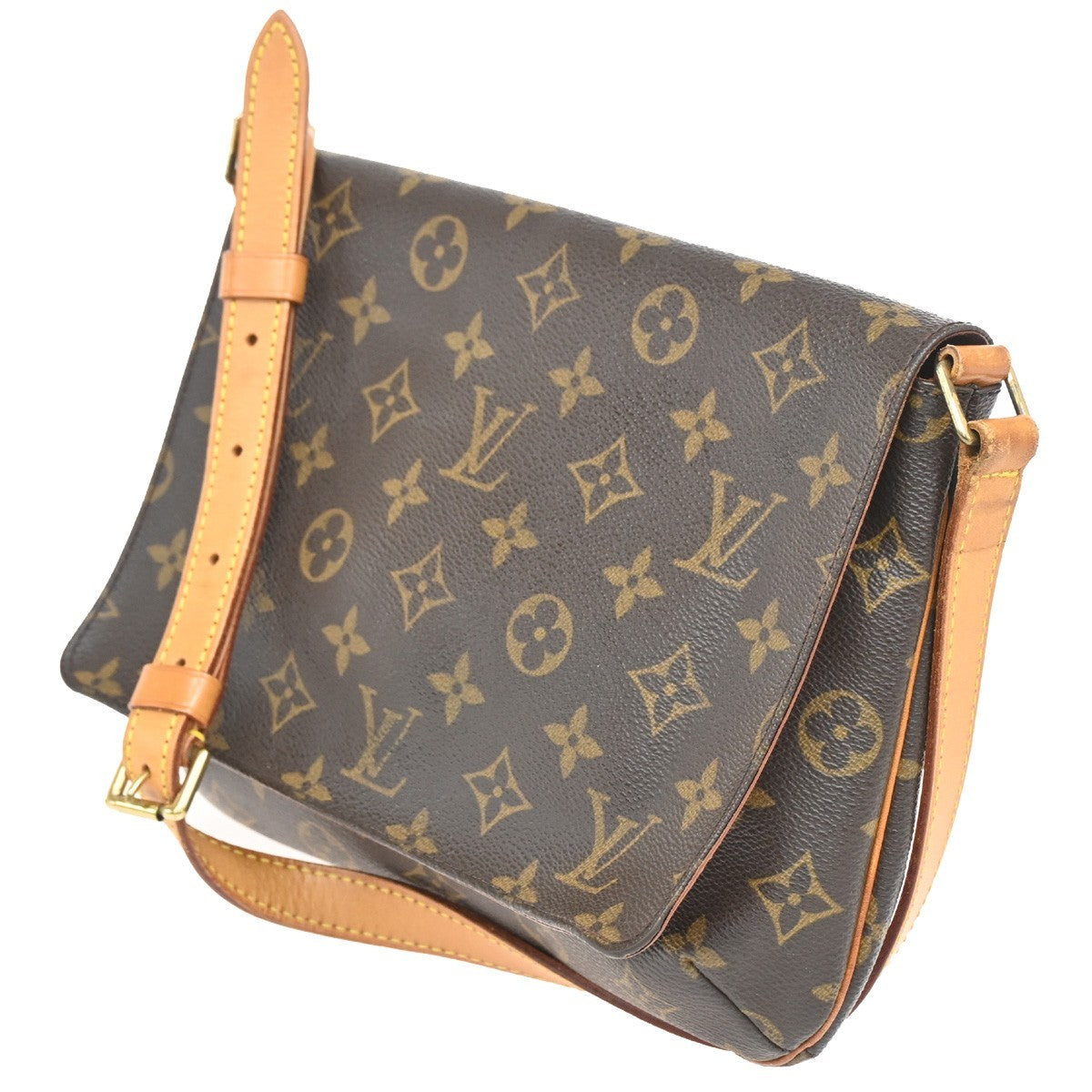 Louis Vuitton Musette Tango Handbag Monogram Canvas
