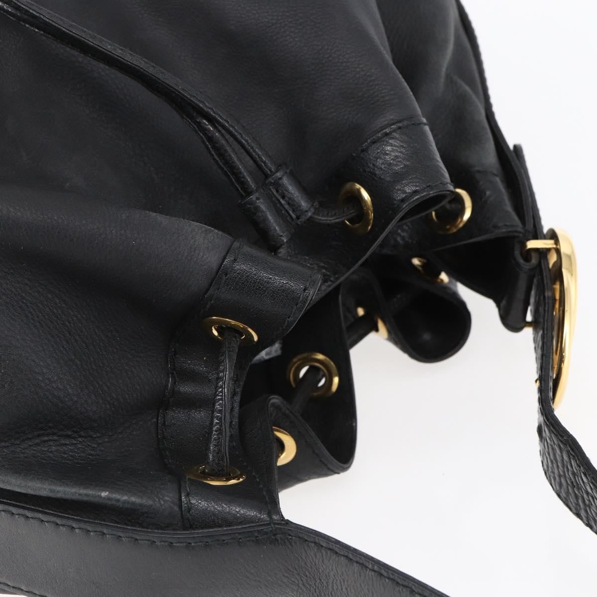 Gucci Interlocking Icon Drawstring Hobo Leather