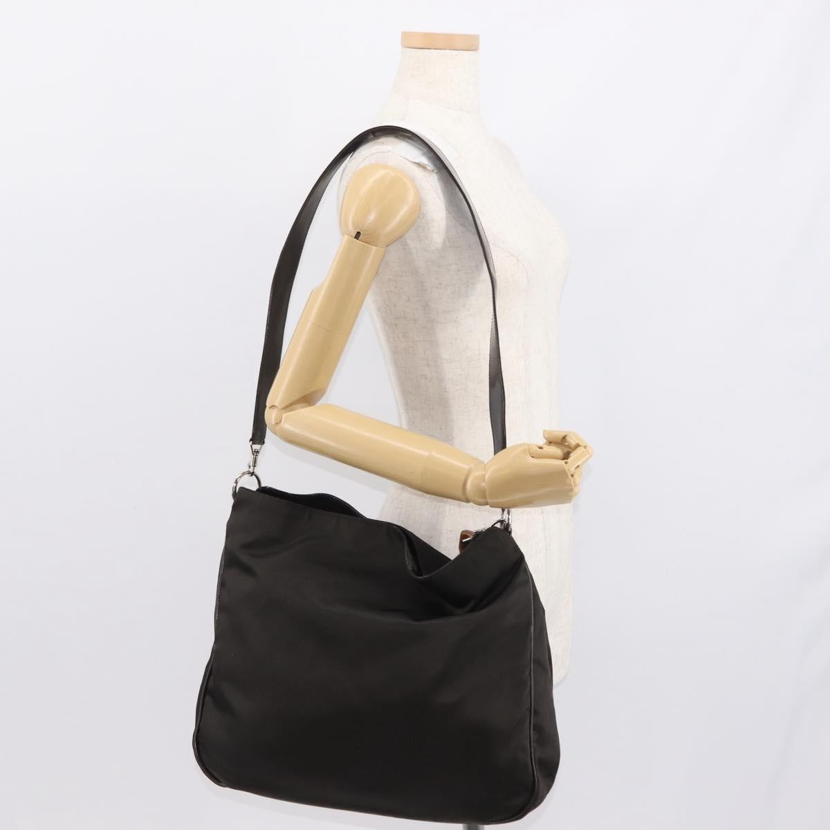 Gucci Vintage Bamboo Shoulder Bag Nylon