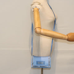 Prada Etiquette Flap Bag Studded Tessuto