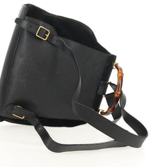 Gucci Vintage Bamboo Backpack Suede