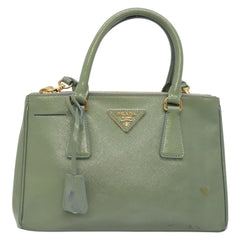 Prada Double Zip Lux Tote Saffiano Leather