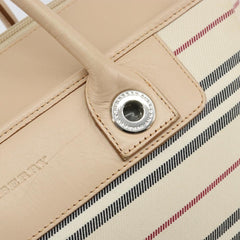 Burberry Nova Check Tote Canvas and Leather