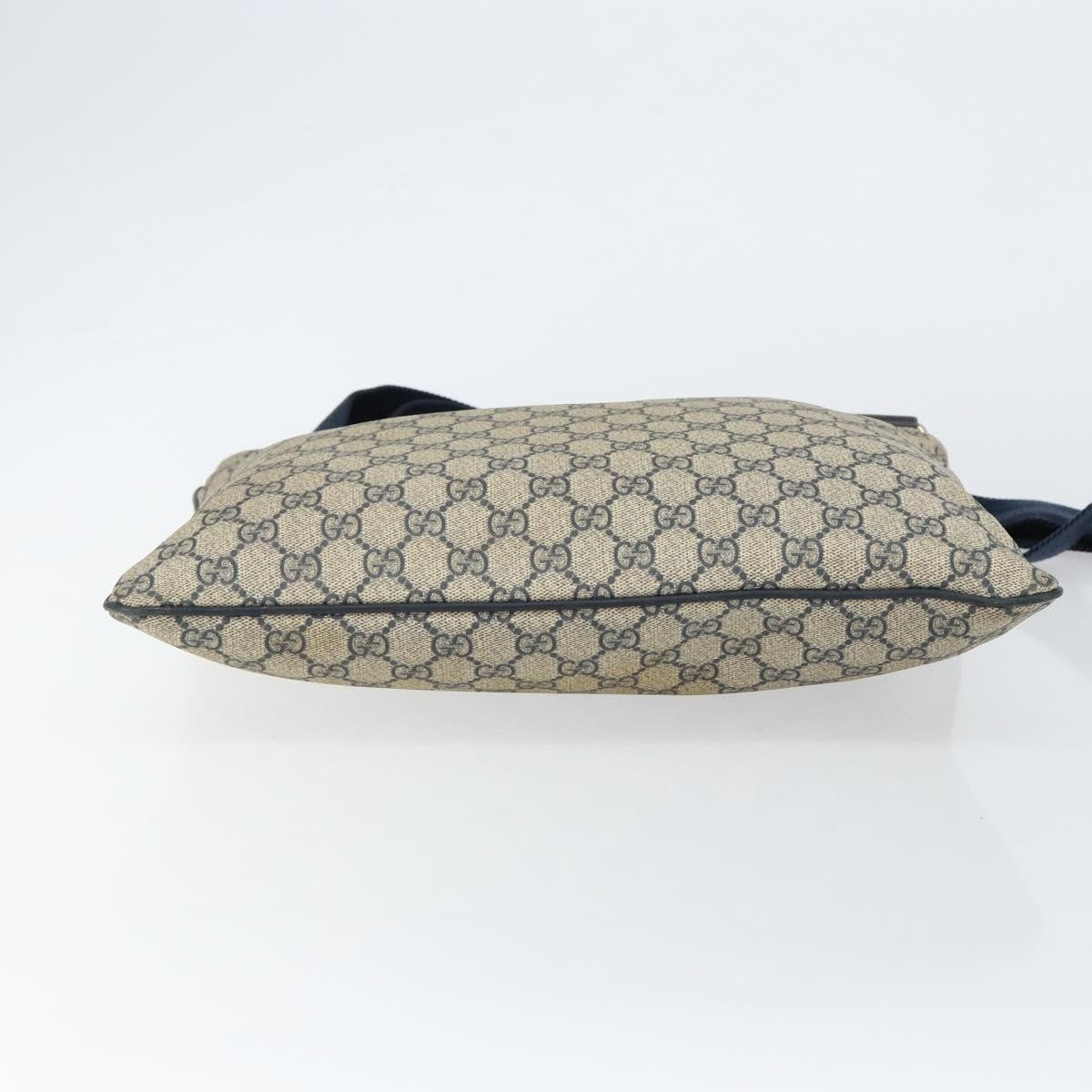 Gucci Zip Top Messenger Bag GG Coated Canvas