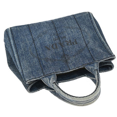 Prada Canapa Open Tote Denim