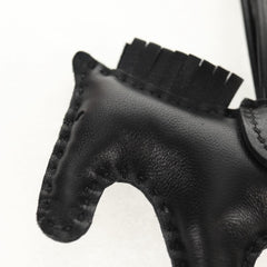 Hermes So Black GriGri Rodeo Bag Charm Leather
