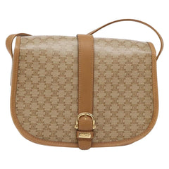 Celine Vintage Triomphe Shoulder Bag Canvas
