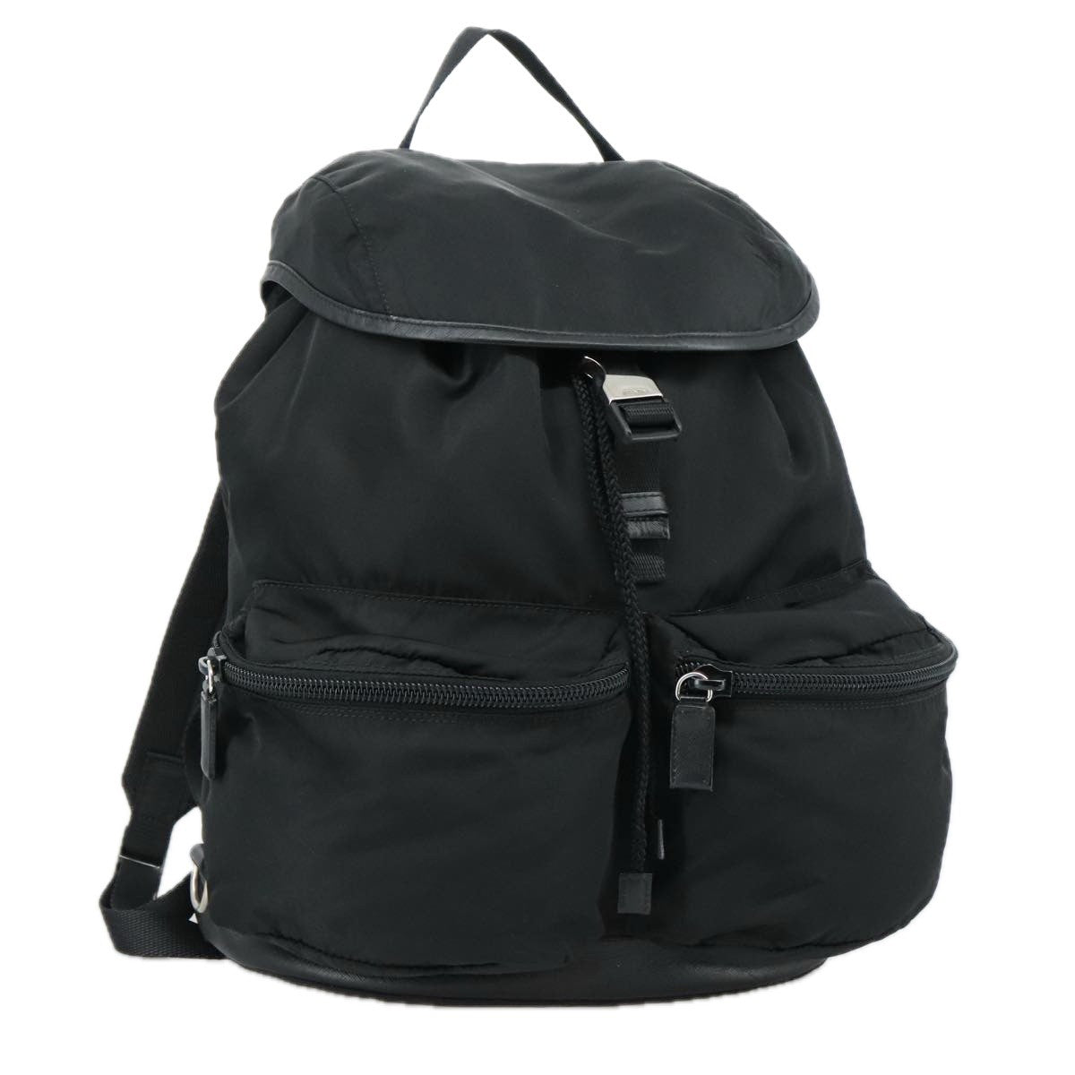 Prada Double Front Pocket Backpack Tessuto