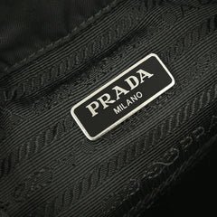 Prada Drawstring Wristlet Bucket Bag Tessuto