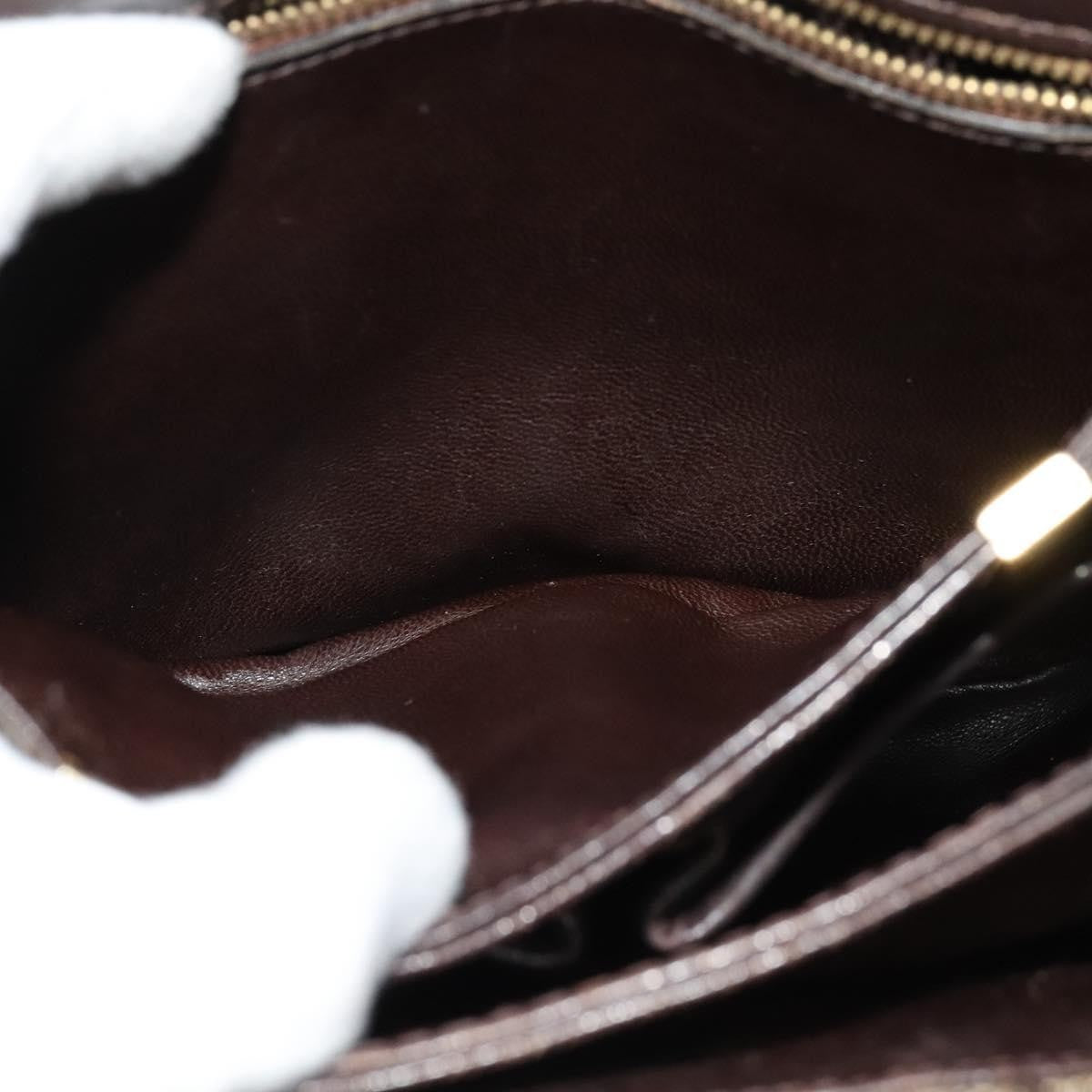 Celine C Sulky Shoulder bag Canvas and Leather