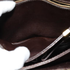 Celine C Sulky Shoulder bag Canvas and Leather