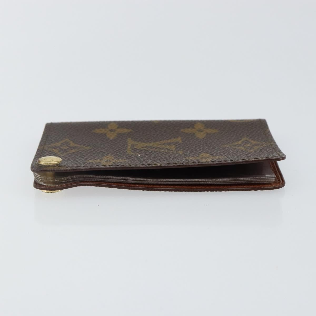 Louis Vuitton Porte Cartes Pression Card Case Monogram Canvas