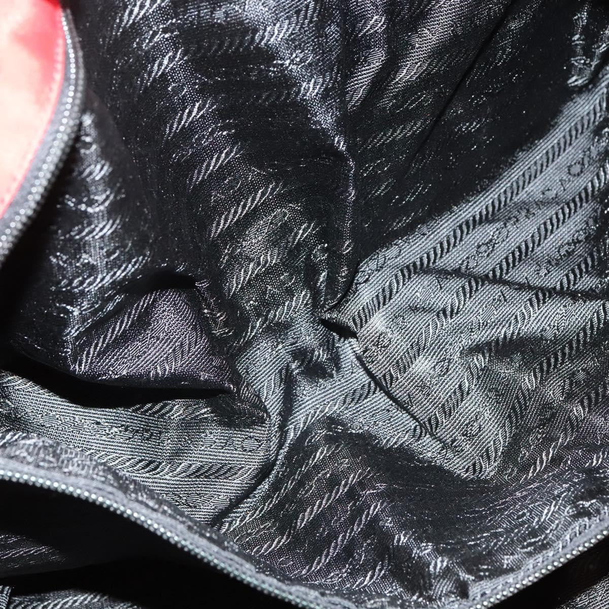 Prada Convertible Metal Handle Satchel Quilted Tessuto