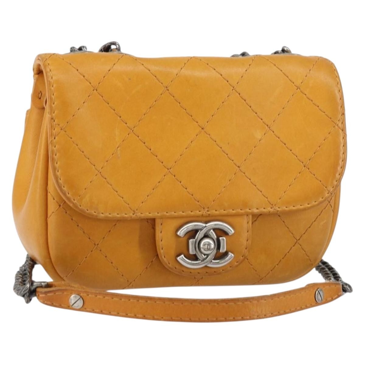 Chanel Chain Flap Bag Quilted Leather
