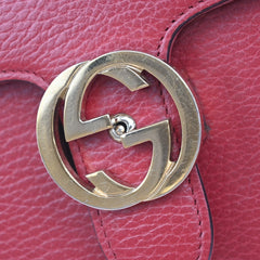 Gucci Interlocking Shoulder Bag Leather